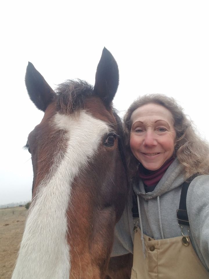 joyce with brown horse